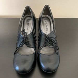 Madden Girl Black Mary Janes with cutout